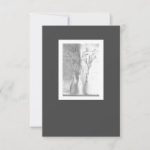 Minimalistischer Schwarz-weißer Bleistift Zeichnen