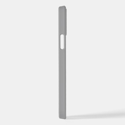 Minimalistischer Schwarz-weißer Brushmetallname iPhone Hülle (Rechte Seite)