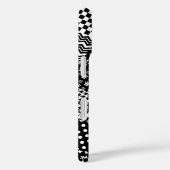 Minimalistischer Schwarz-weißer Mixed-Muster-Stil Case-Mate iPhone Hülle (Rückseite / Rechts)