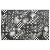 Minimalistischer Schwarz-weißer Mixed-Muster-Stil Stoff (Fat Quarter (45,7 x 55,9 cm))
