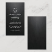 Minimalistischer Schwarz-weißer Visitenkarte (Vorne/Hinten)