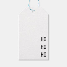Minimalistischer Schwarz-weißer Weihnachtsgeschenk