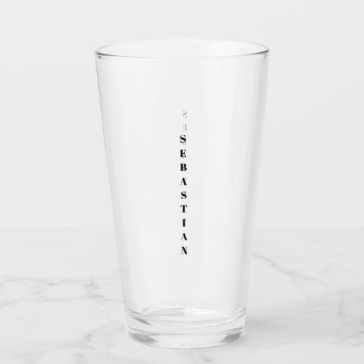 Minimalistischer schwarzer, benutzerdefinierter ve glas (Rückseite)