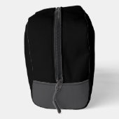 Minimalistischer Schwarzer Individuelle Name Waschbeutel (Rechts)