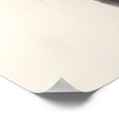 Minimalistischer schwarzer Katzenkunst-Druck Poster (Ecke)