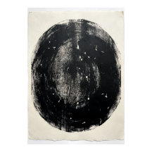 Minimalistischer schwarzer Kreisposter | Zen Enso