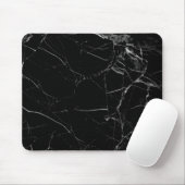 Minimalistischer schwarzer Marmormousepad Mousepad (Mit Mouse)