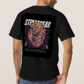 Minimalistischer Schwarzer T - Shirt - stilvoll un (Rückseite)