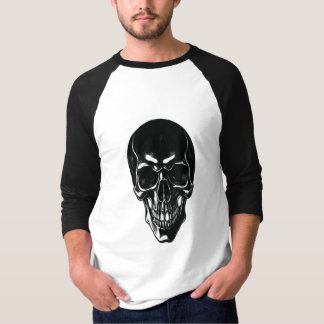 Minimalistischer schwarzer Totenkopf - Kantige urb T-Shirt