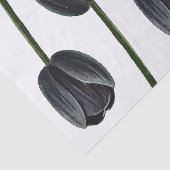 Minimalistischer Schwarzer Tulip Seidenpapier (Ausschnitt)