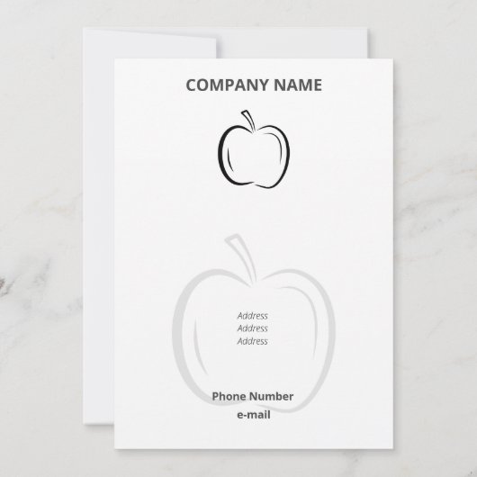 Minimalistischer Schwarzer Wedge-Shaped Line Art A Einladung (Rückseite)