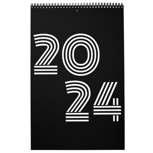 Minimalistischer Schwarzweißkalender Kalender (Titelbild)