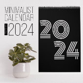 Minimalistischer Schwarzweißkalender Kalender