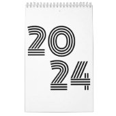 Minimalistischer Schwarzweißkalender Kalender (Titelbild)