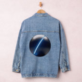 Minimalistischer Science-Fiction Jeansjacke (Hangar)