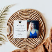 Minimalistischer Script Abschluss Dankeschön Dankeskarte