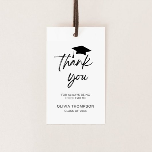 Minimalistischer Script-Abschluss Vielen Dank Geschenkanhänger