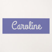 Minimalistischer Script Typografy Individuelle Nam Yogamatte (Vorderseite (Horizontal))