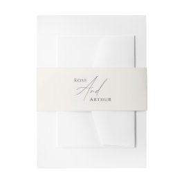 Minimalistischer Script-Wedding-Sticker Einladungsbanderole