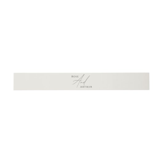 Minimalistischer Script-Wedding-Sticker Einladungsbanderole (Flach)