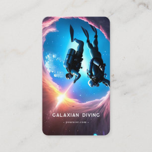 Minimalistischer Scuba Diving Class Qr Code Visitenkarte