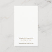 Minimalistischer Seashell Stripe Earring Display-H Visitenkarte (Rückseite)