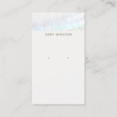 Minimalistischer Seashell Stripe Earring Display-H Visitenkarte (Vorderseite)
