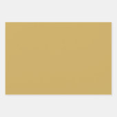 Minimalistischer Senfgelb schlicht elegant Geschenkpapier Set (Vorderseite 3)