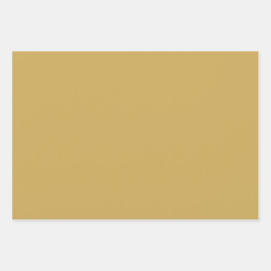 Minimalistischer Senfgelb schlicht elegant Geschenkpapier Set (Vorderseite 3)