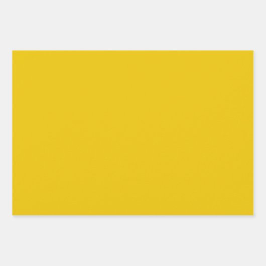 Minimalistischer Senfgelb, schlichtes Geschenk Geschenkpapier Set (Vorderseite 3)