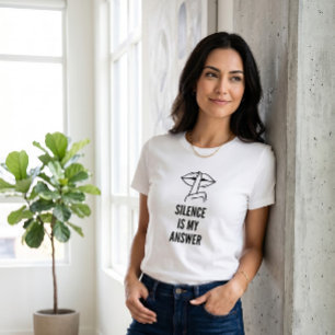 Minimalistischer Shhh-Slogan Schweigen ist meine A T-Shirt