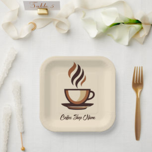 Minimalistischer Shop für das Logo für das elegant Pappteller