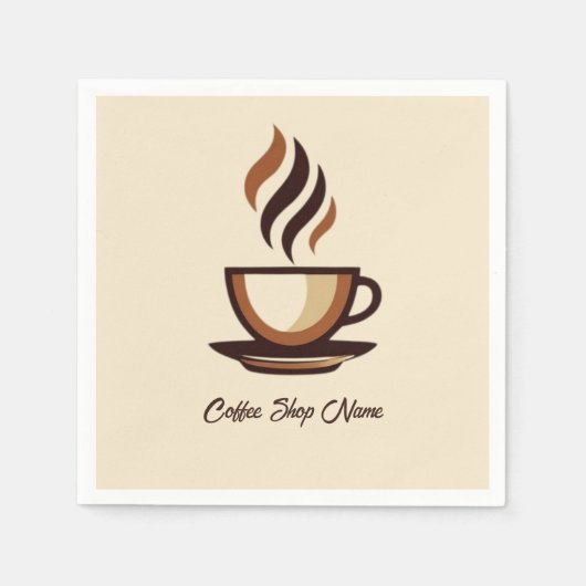 Minimalistischer Shop für das Logo für das elegant Serviette (Vorderseite)