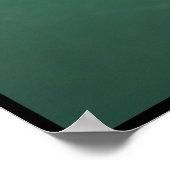 Minimalistischer Shuttlecock auf Badminton Court L Poster (Ecke)