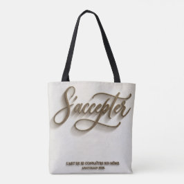 Minimalistischer "Sich Selbst Annehmen"-Alltagstas Tasche