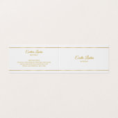 Minimalistischer Silberstreifen mit blauem Farbton Visitenkarten (Außenseite Aufgefaltet)