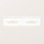 Minimalistischer Silberstreifen mit blauem Farbton Visitenkarten (Innenseite Aufgefaltet)