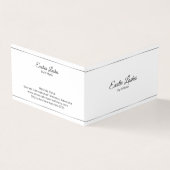 Minimalistischer Silberstreifen mit blauem Farbton Visitenkarten (Vorderseite)