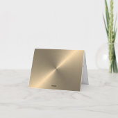 Minimalistischer Single Herzspirale auf Imitaten M Dankeskarte (Rückseite)