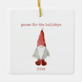 Minimalistischer Skandinavier Weihnachtsgottesdien Keramikornament (Vorderseite)