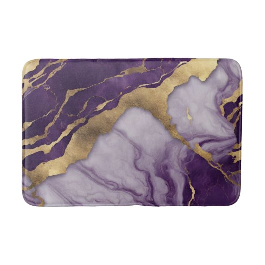 Minimalistischer skandinavischer Chic Lilac Lila M Badematte (Vorderseite)