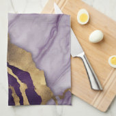 Minimalistischer skandinavischer Chic Lilac Lila M Geschirrtuch (Viertel Falte)