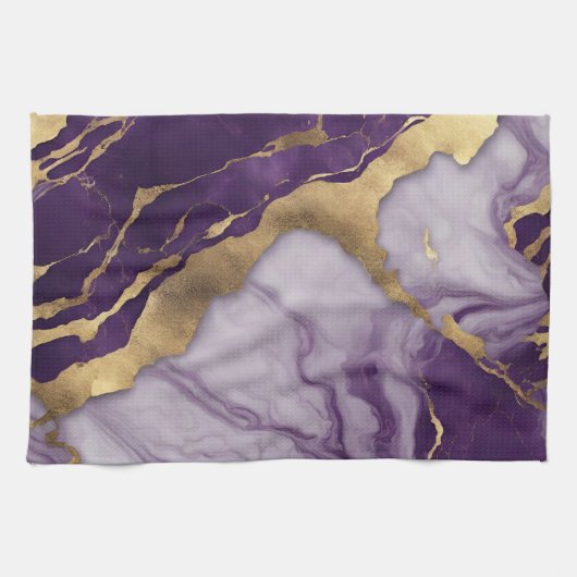 Minimalistischer skandinavischer Chic Lilac Lila M Geschirrtuch (Horizontal)