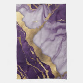 Minimalistischer skandinavischer Chic Lilac Lila M Geschirrtuch (Vertikal)