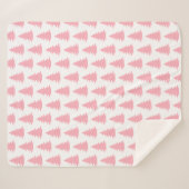 Minimalistischer skandinavischer Folklorewald Sherpadecke (Vorderseite (Horizontal))