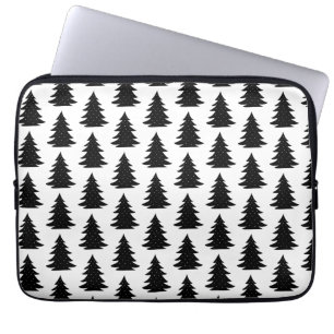 Minimalistischer skandinavischer Folkschwarmwald Laptopschutzhülle