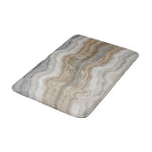 Minimalistischer skandinavischer Granitbrauner gra Badematte (Schrägansicht)