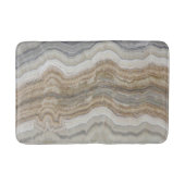 Minimalistischer skandinavischer Granitbrauner gra Badematte (Vorderseite)