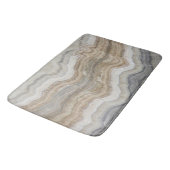 Minimalistischer skandinavischer Granitbrauner gra Badematte (Schrägansicht)