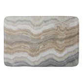 Minimalistischer skandinavischer Granitbrauner gra Badematte (Vorderseite)